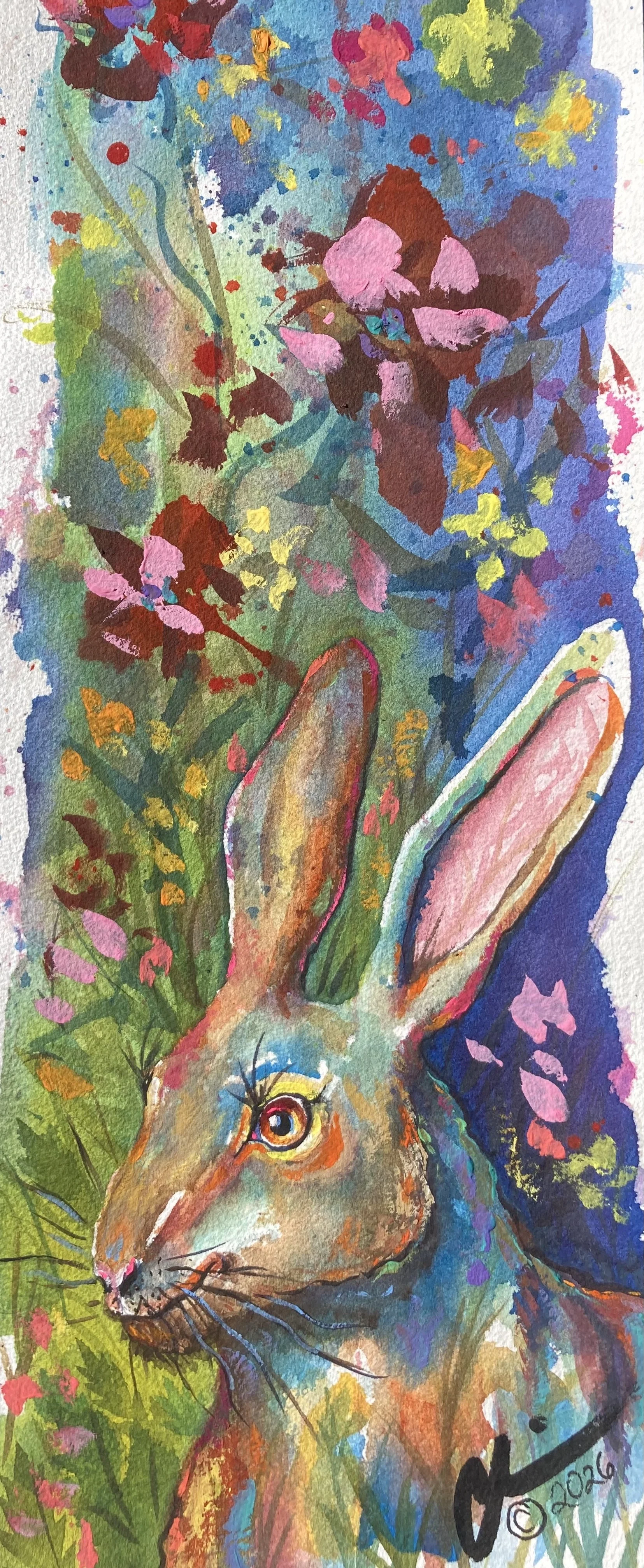 Hare in Spring original watercolor 1.jpg