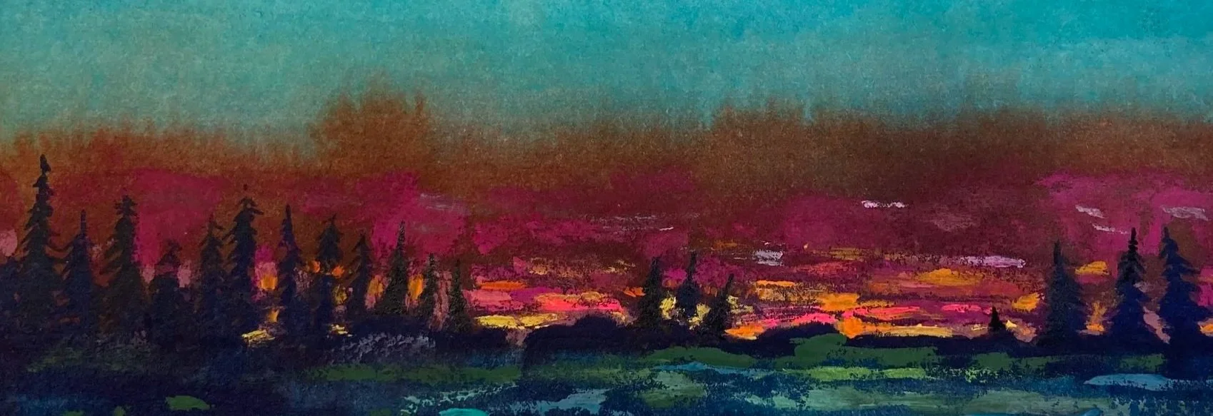 "Tundra Silhouette" original painting