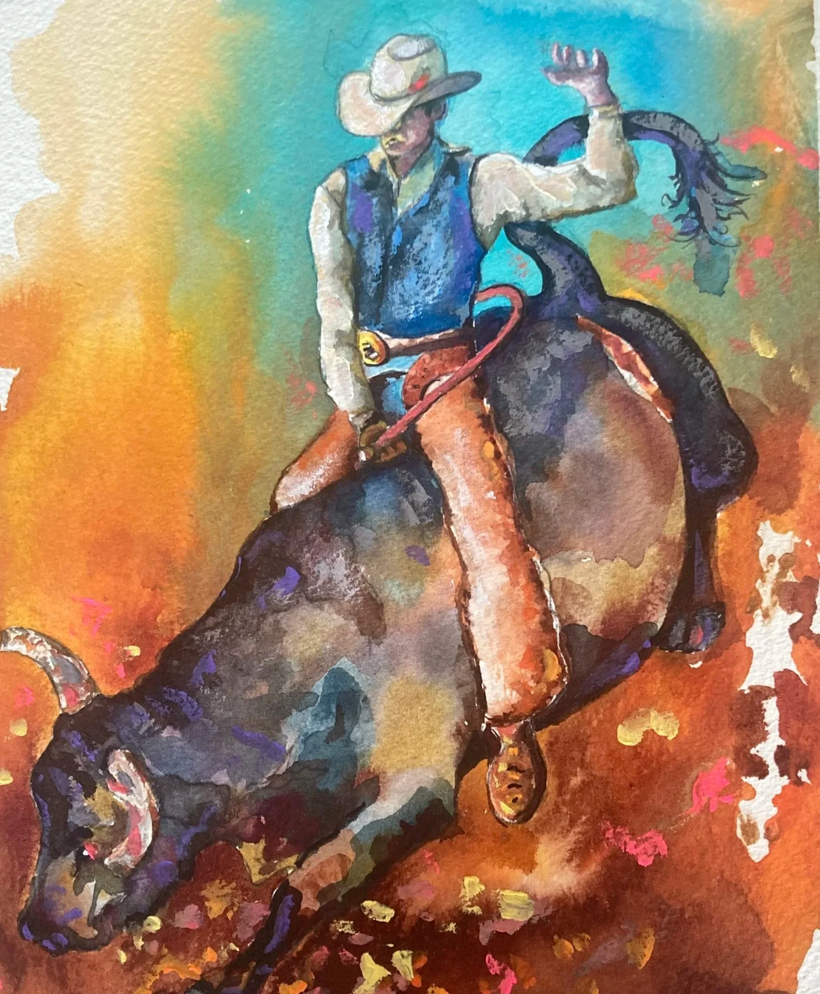 "Centered" original watercolor