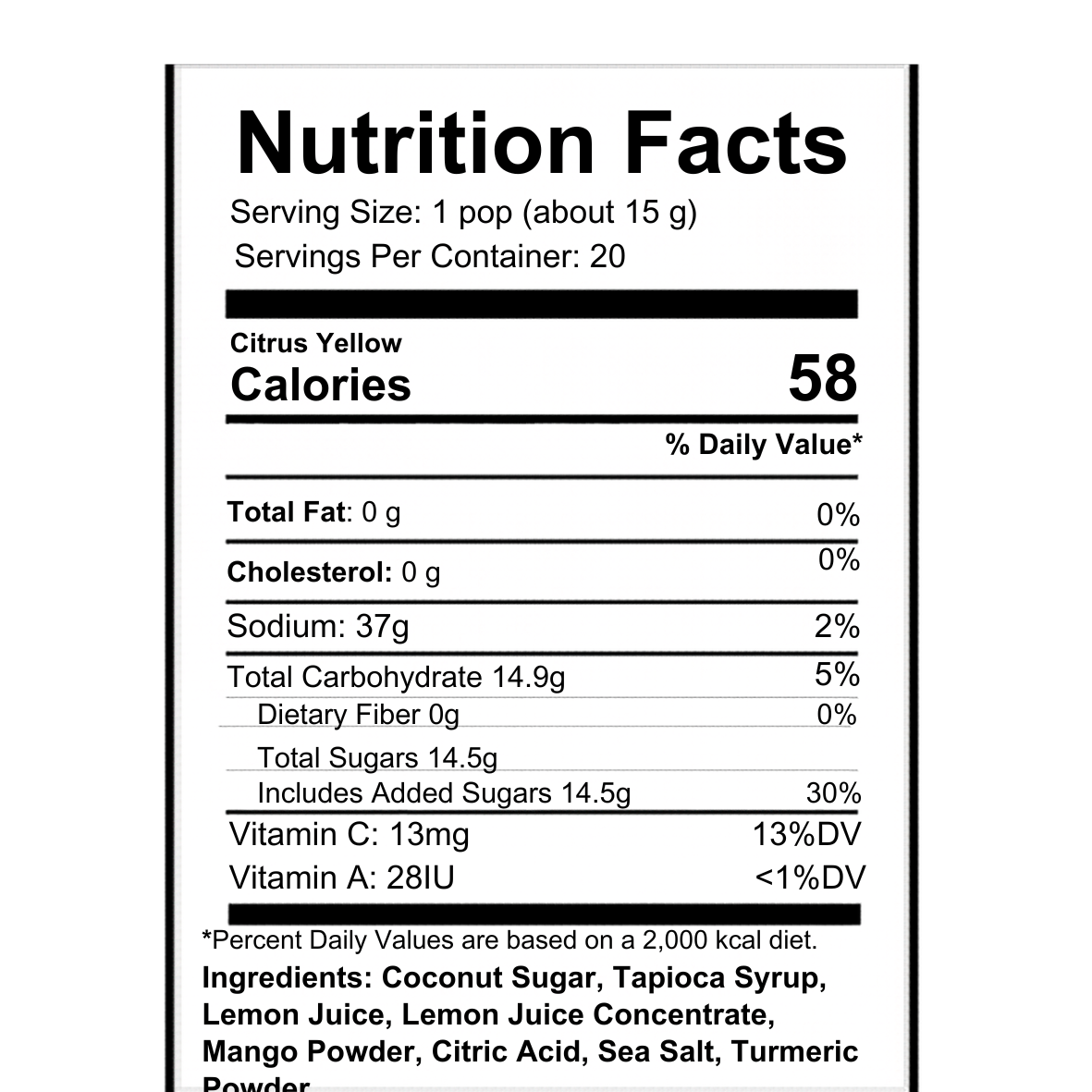 Nutrition Facts Label citrus yellow.png