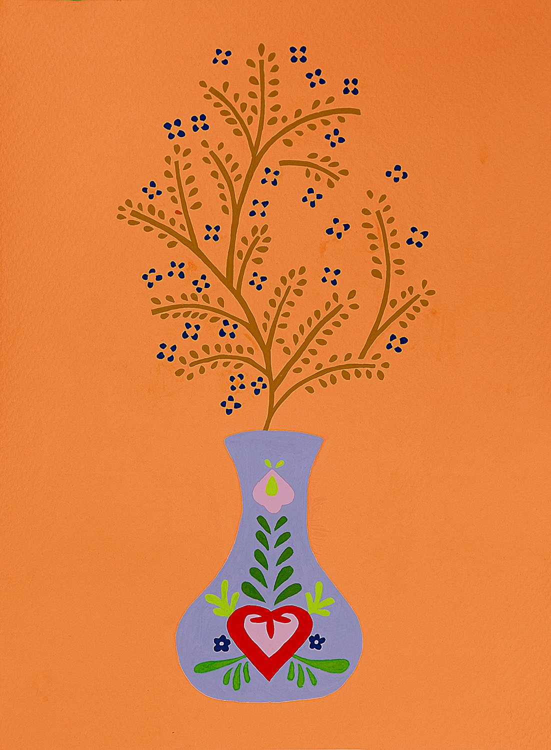 Termocrisa, gouache on paper, 12"x16"