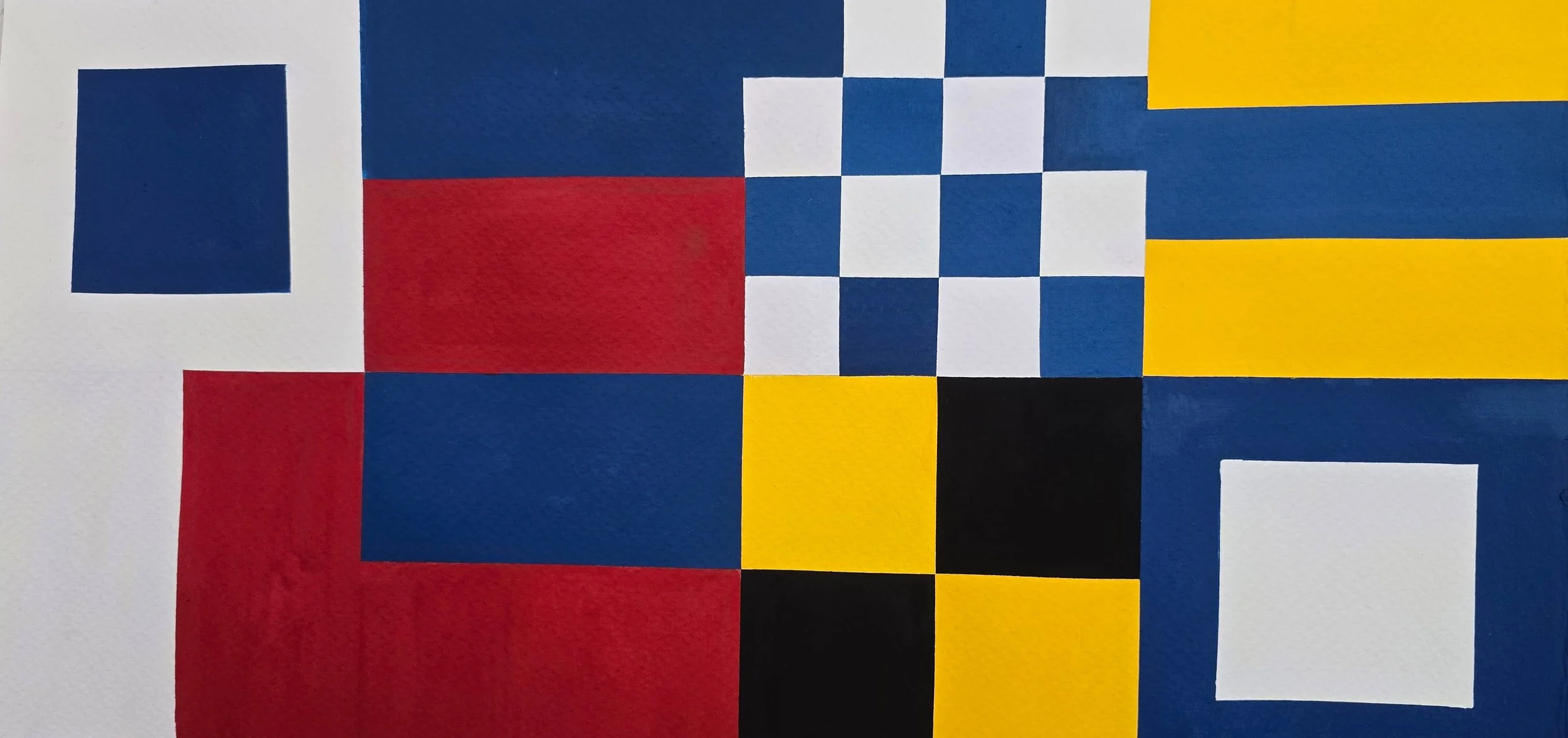 Send Help, gouache on paper, 20"x10"