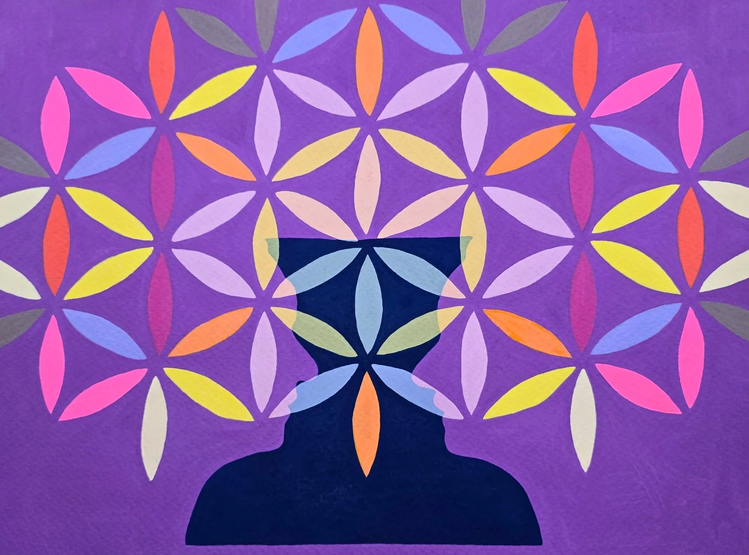 The Universe's Artifact, gouache on paper, 16"x12"