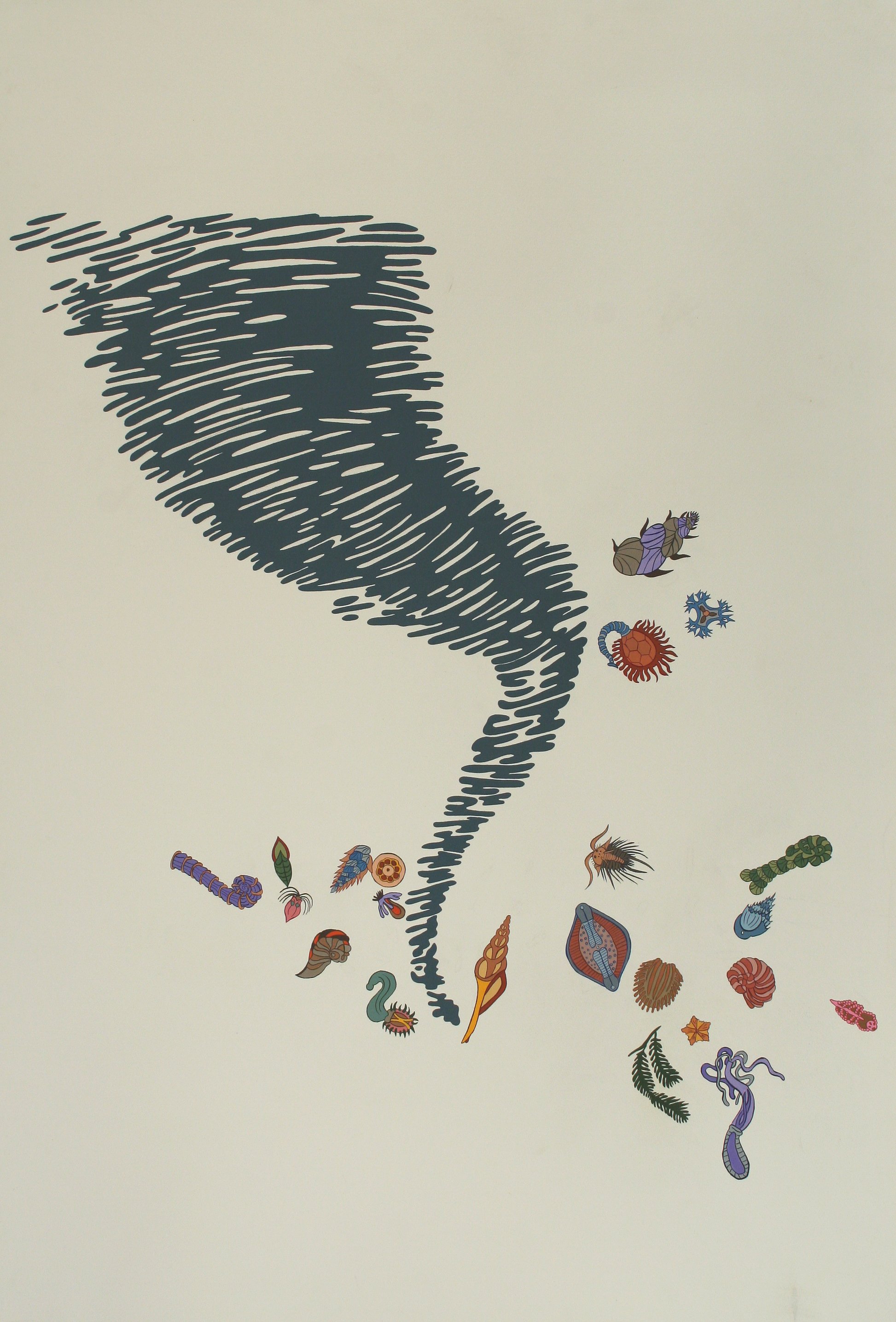 Climate Change, gouache on paper