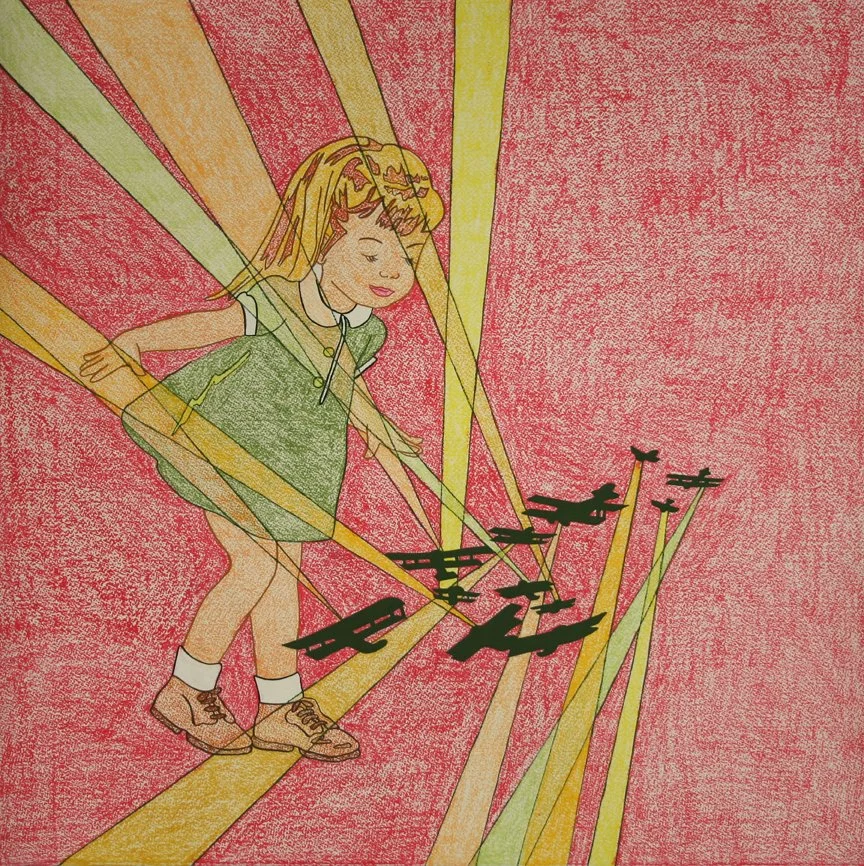 Corrupting the Pure, gouache and crayon on paper