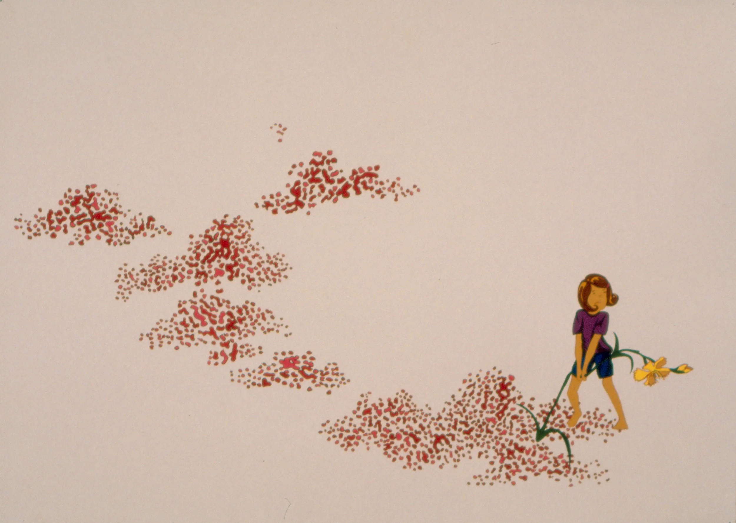 Weed, gouache on paper