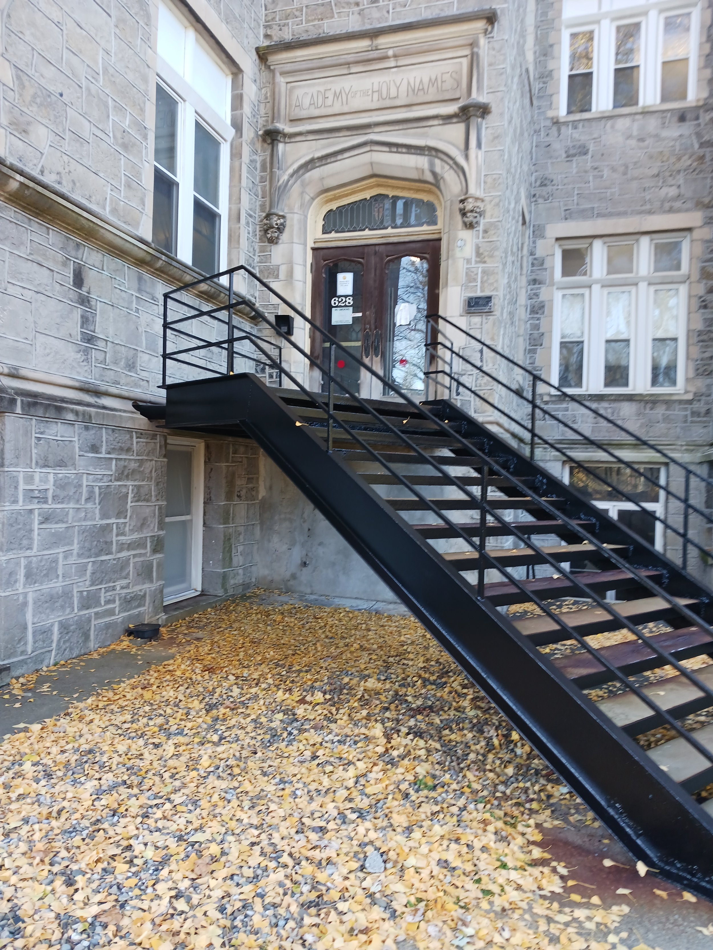 The Medical stairs completed and painted to last for many years to come.
