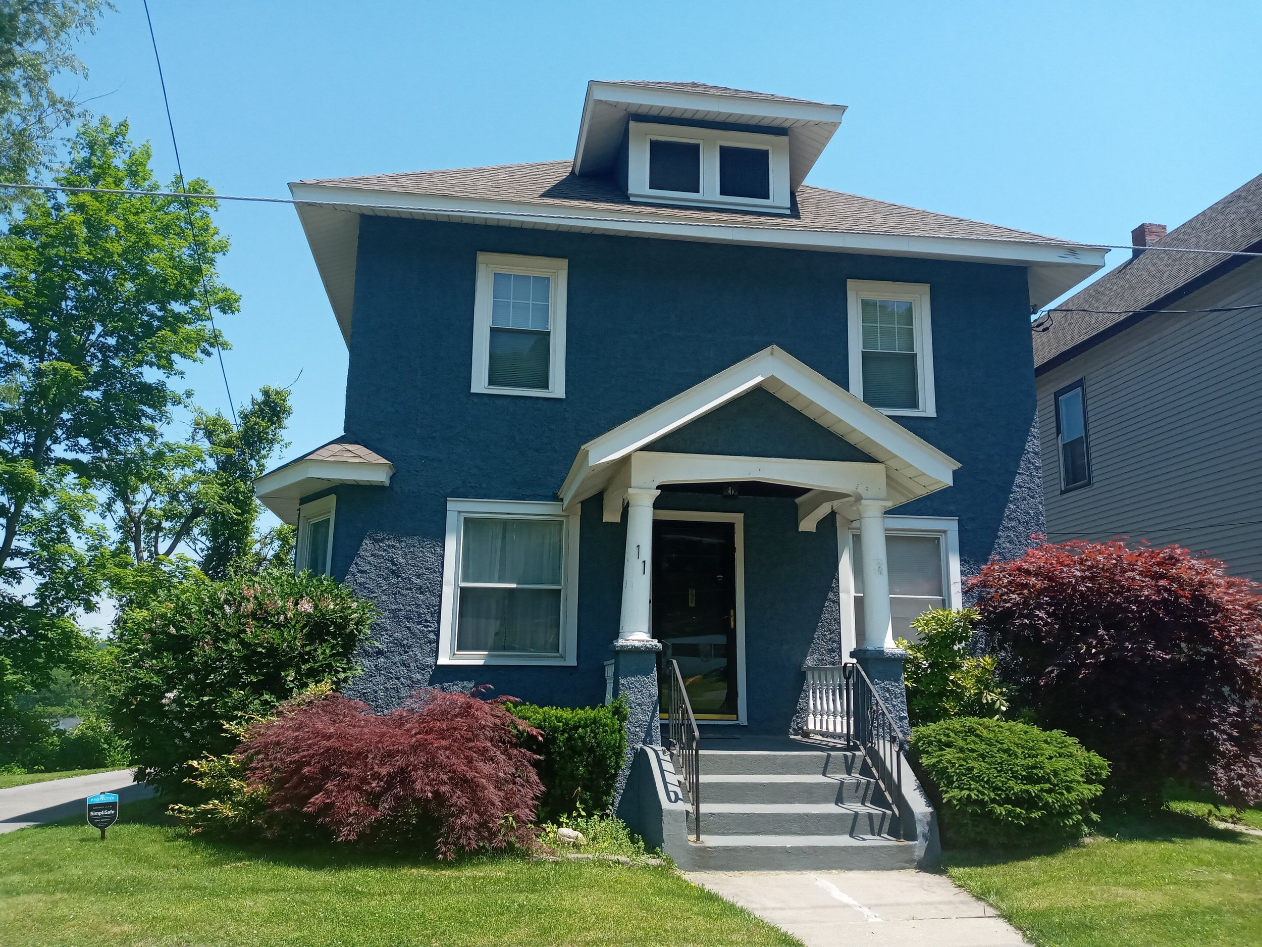 After a thorough cleaning and 2 finish coats of paint on both the body and trim.