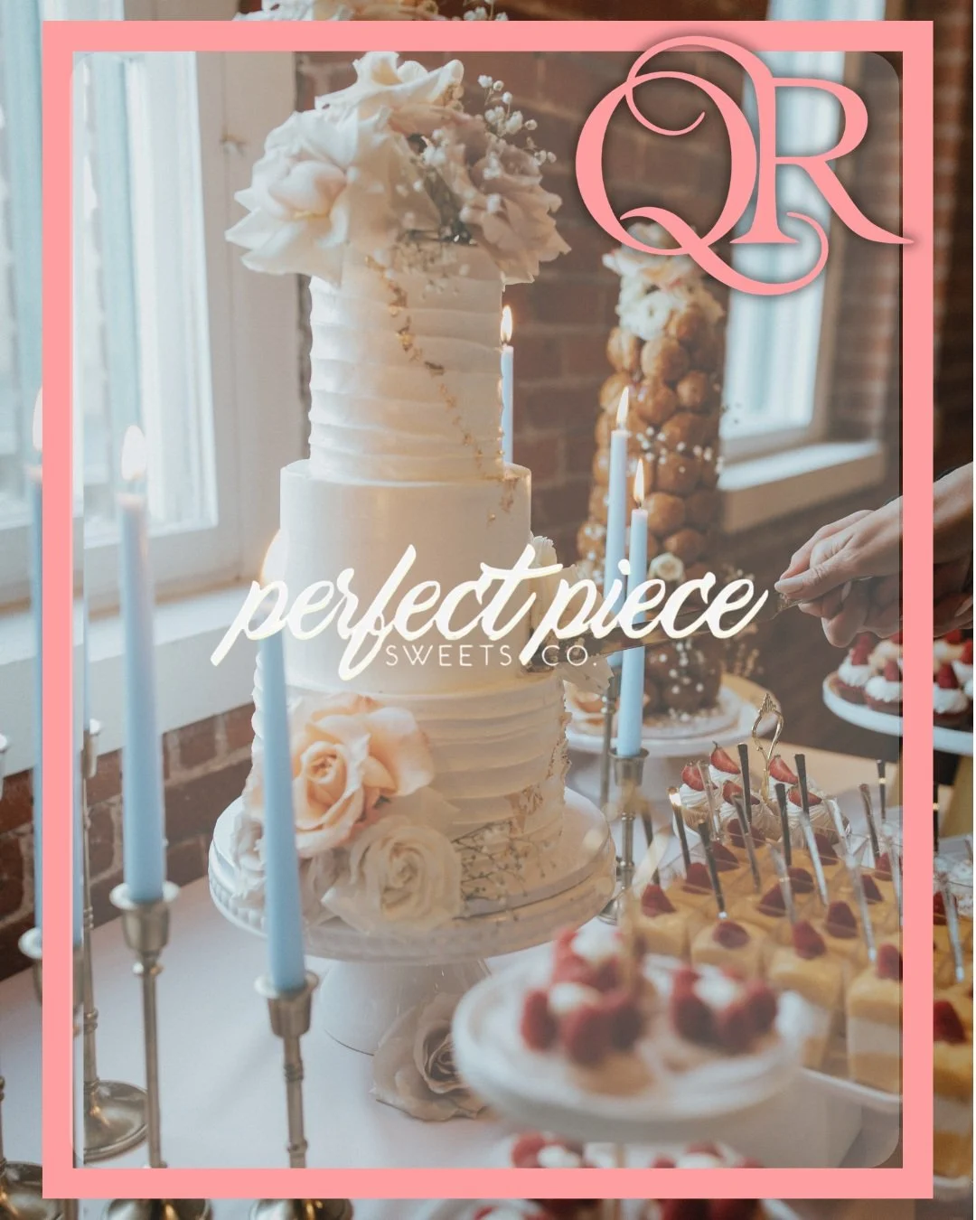 Meet Chef Melanie of Perfect Piece Sweets Co. 🍰✨

She&rsquo;s the woman behind the magic&mdash;and the delicious sweets&mdash;of one of our preferred vendors here at The Quinlan Room!

From beautiful desserts to the sweetest finishing touches, Chef 