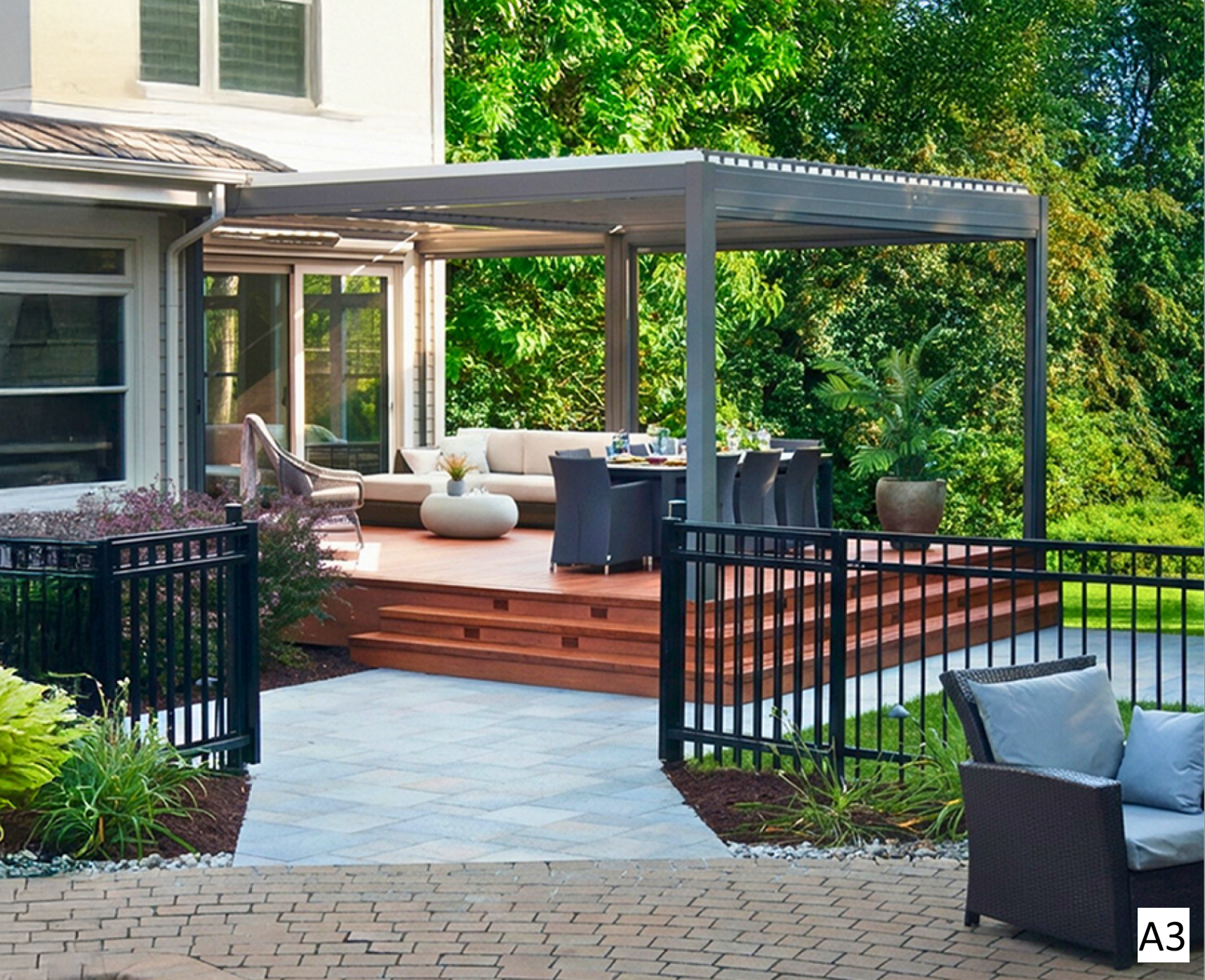 Motorized Louvered Pergola