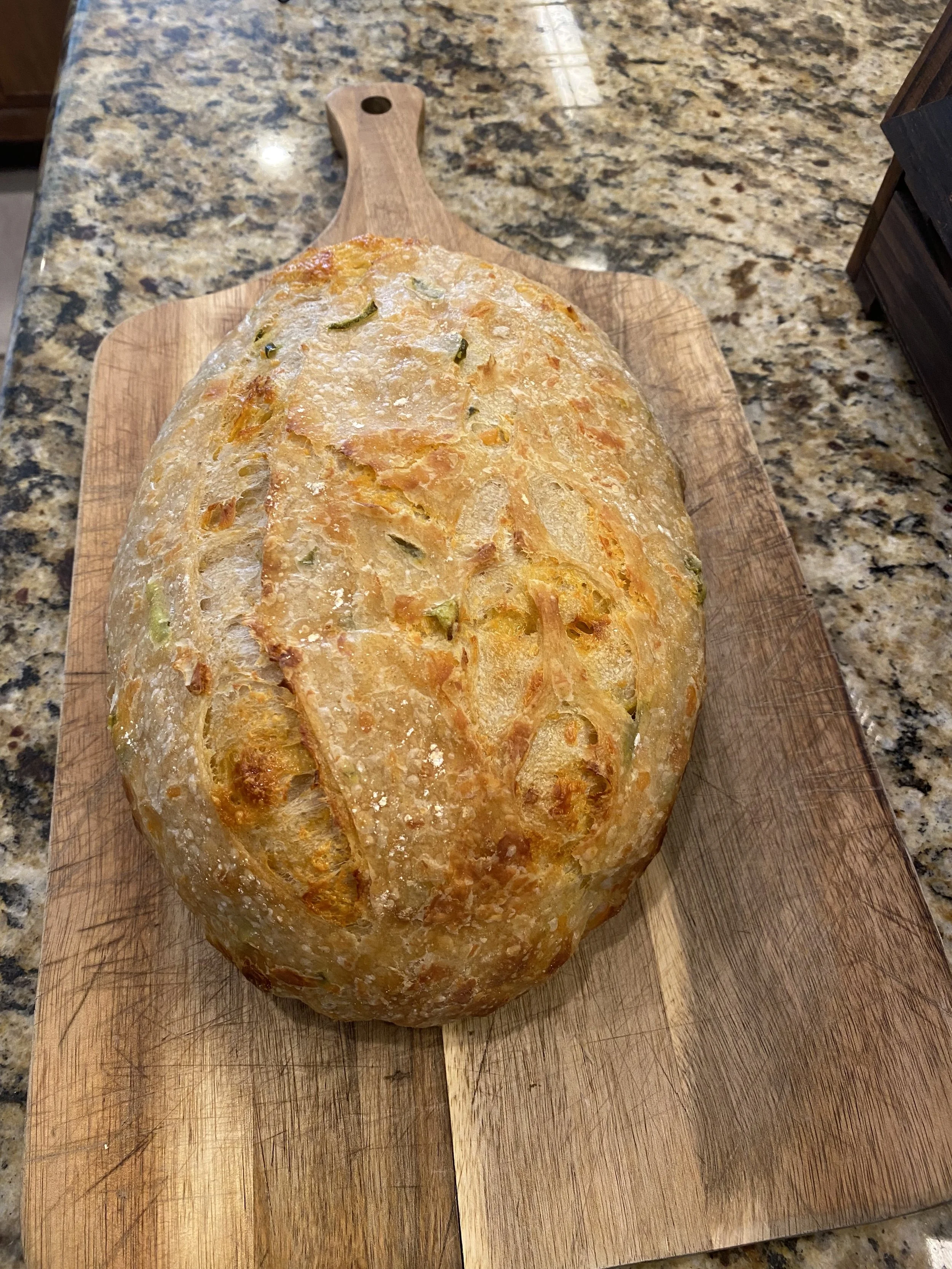 Jalapeño Cheddar Sourdough Loaf