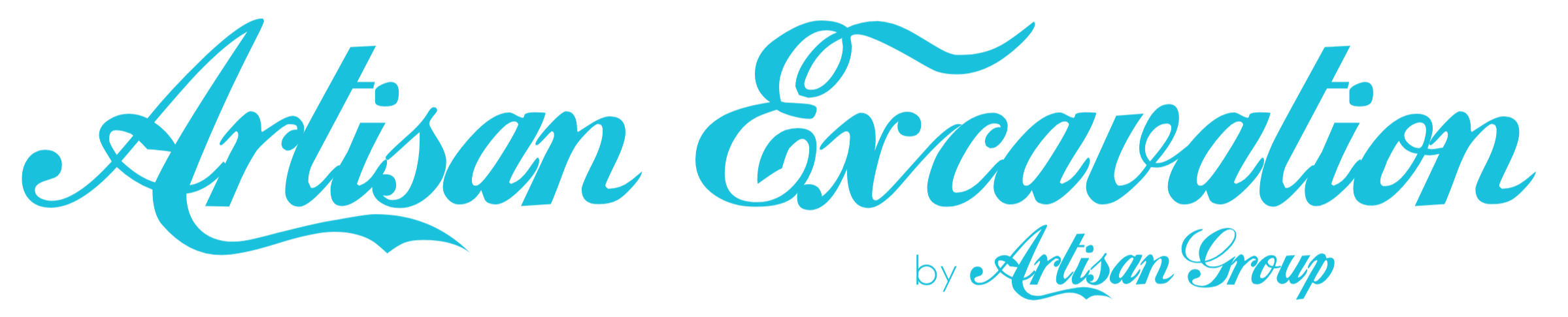 Text that says 'Artisan Evacuation by Artisan Group' in blue cursive font.