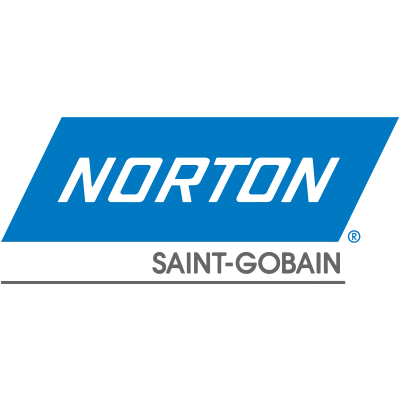 Norton Saint-Gobain logo with blue background and black text