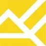 Abstract yellow geometric pattern on a white background