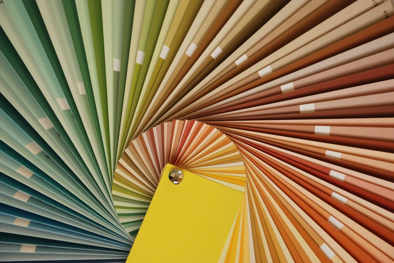 A stack of color matching