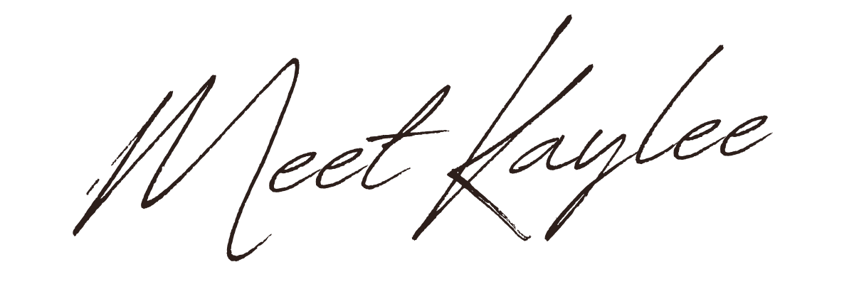 Stylized text: 'Meet Kaylee'