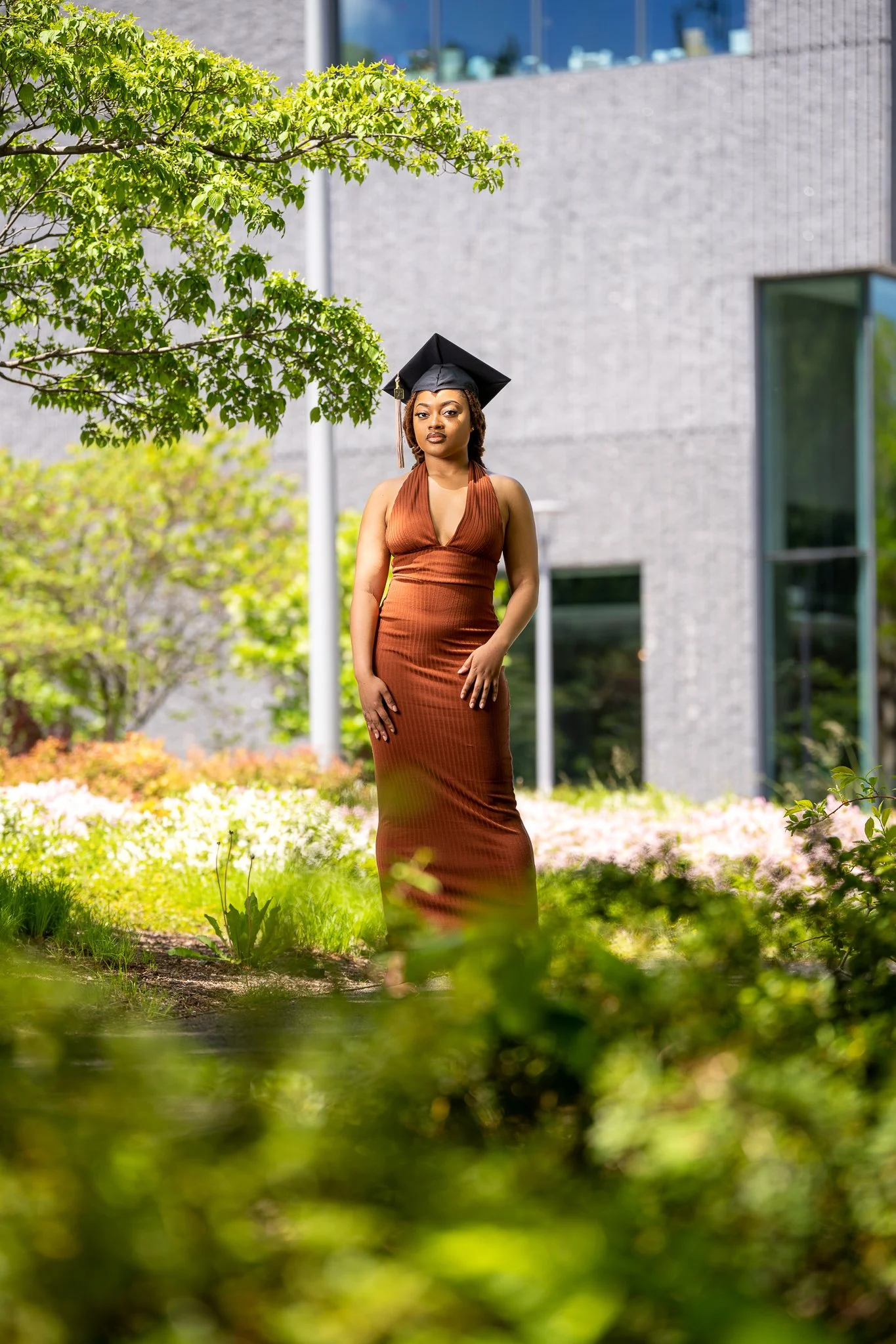 Outdoor graduation portrait photography in Philadelphia by Ran With A Cam