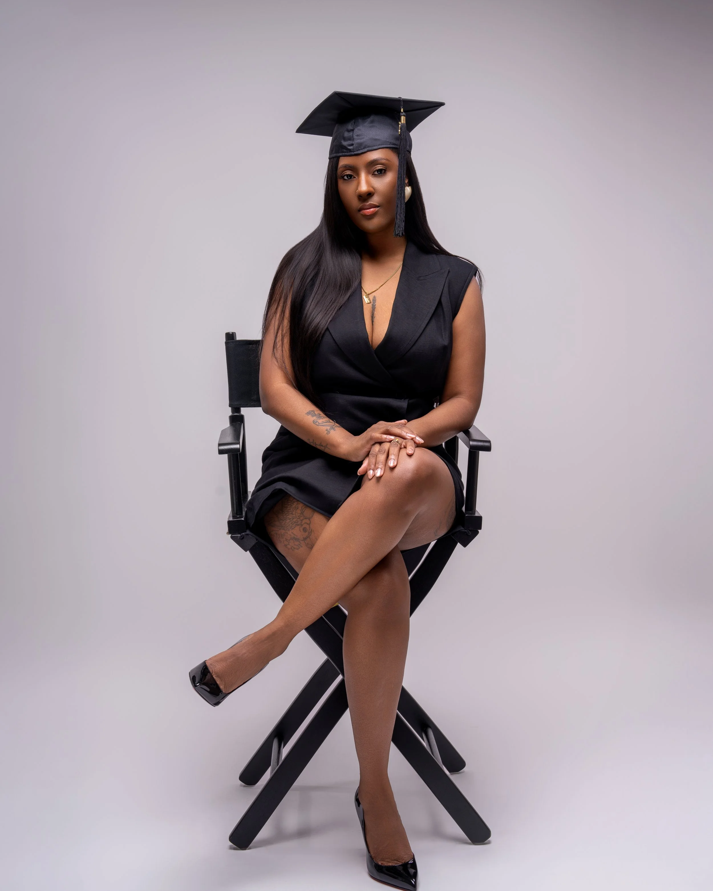 Studio graduation headshot photography in Philadelphia by Ran With A Cam