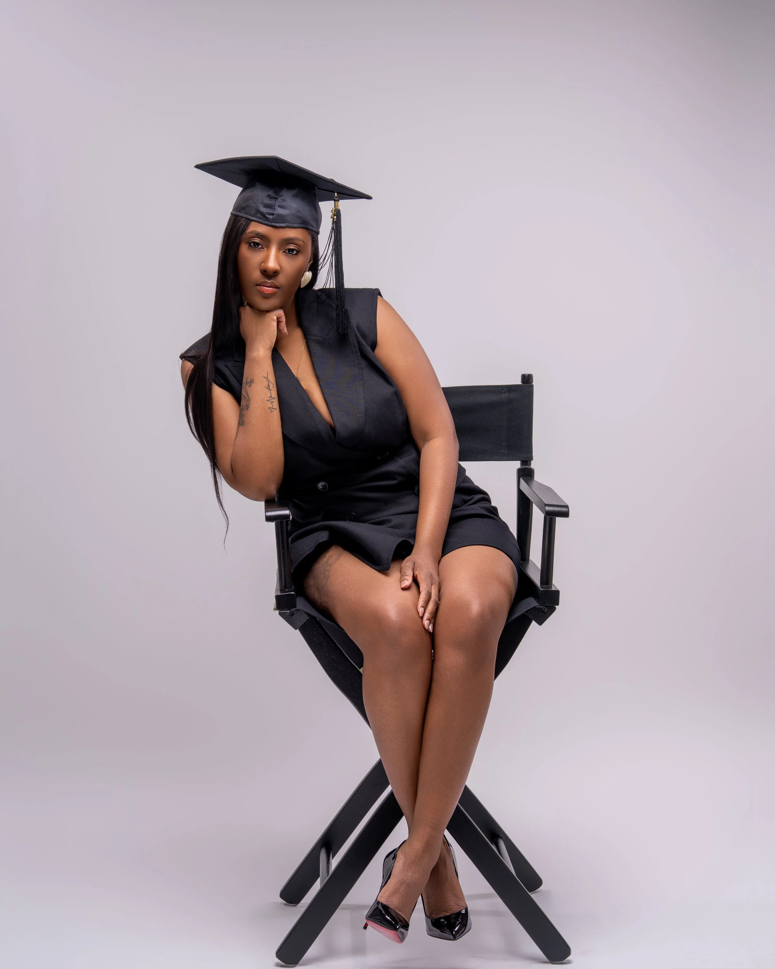 Studio graduation photography portrait in Philadelphia by Ran With A Cam