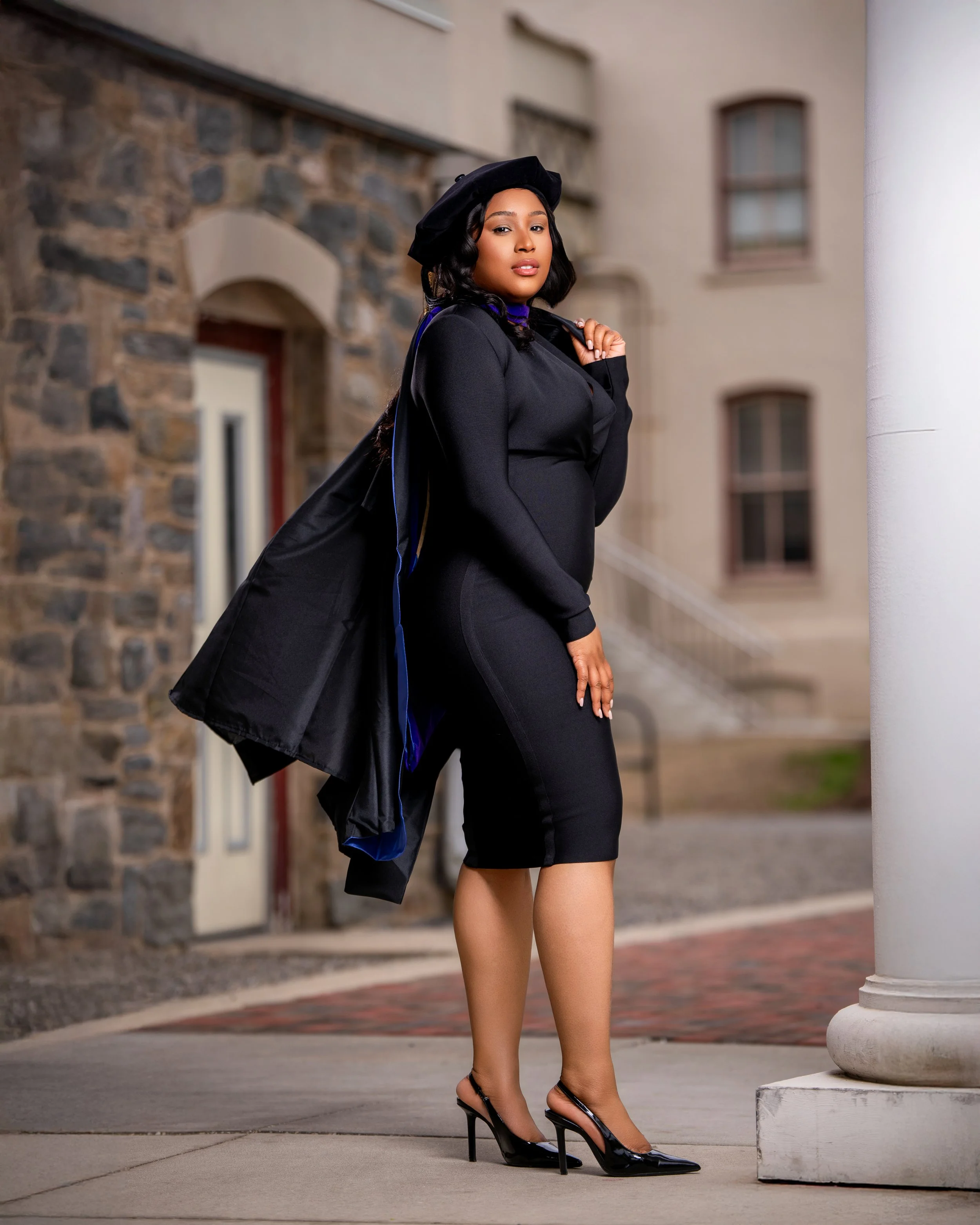 College campus graduation portrait Philadelphia by Ran With A Cam