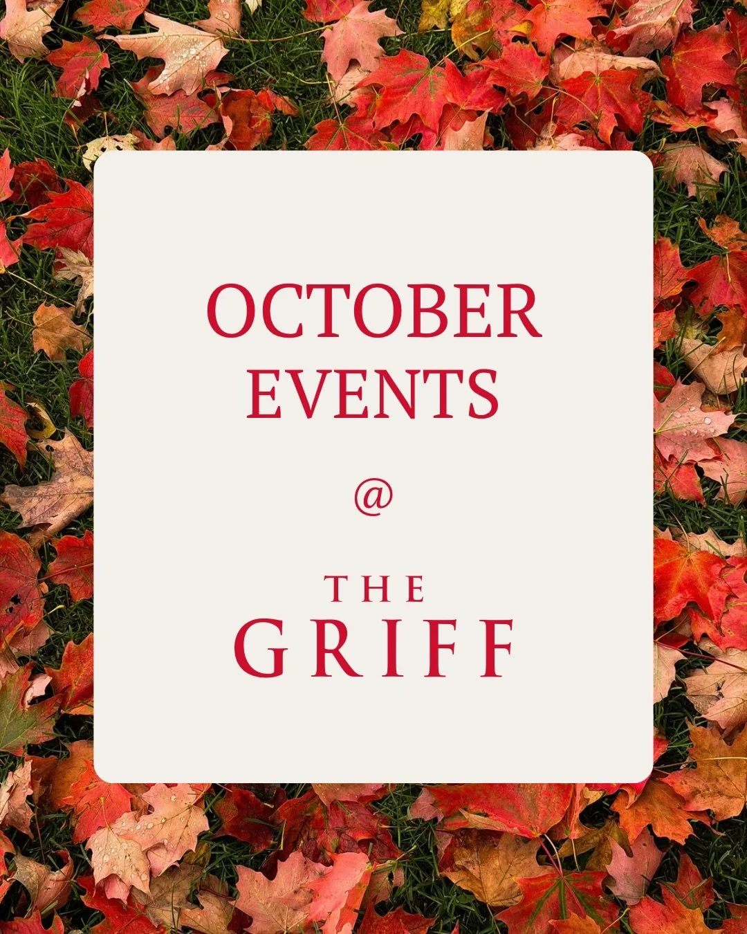 October at The Griff 🍂🔴

This month is packed, mark your calendars!

🍎 Oct 8 &mdash; Apple Cider Breakfast Bar
🍬 Oct 16 &mdash; Caramel Apple Boats with Nauti Apples
🏠 Oct 20 &mdash; OSU Housing Fair
🎃 Oct 26-31 &mdash; Griff Halloween Week

Sw
