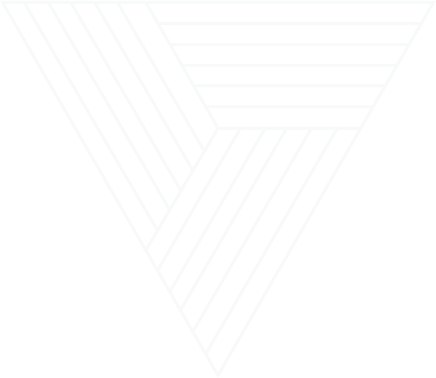 A 3D geometric illustration of an optical illusion, resembling a cube with striping patterns on its visible faces, created with white lines on a black background.