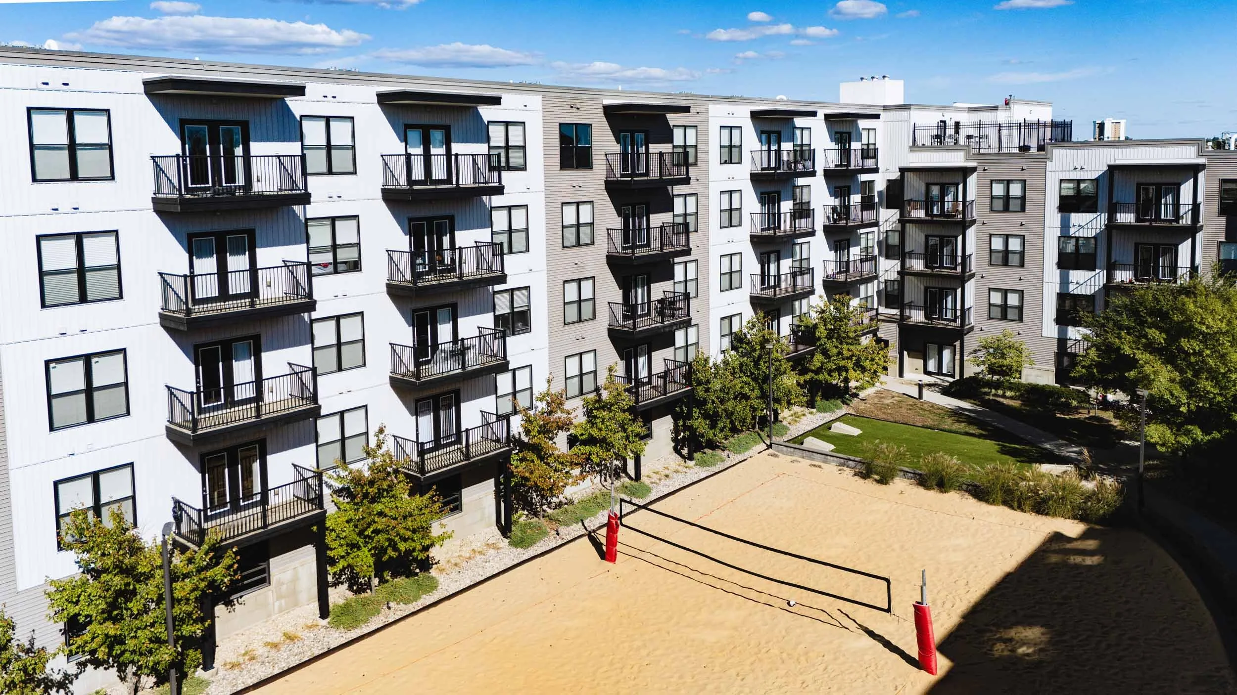 The Griff | Off-Campus Apts near OSU | Sand Volleyball Court