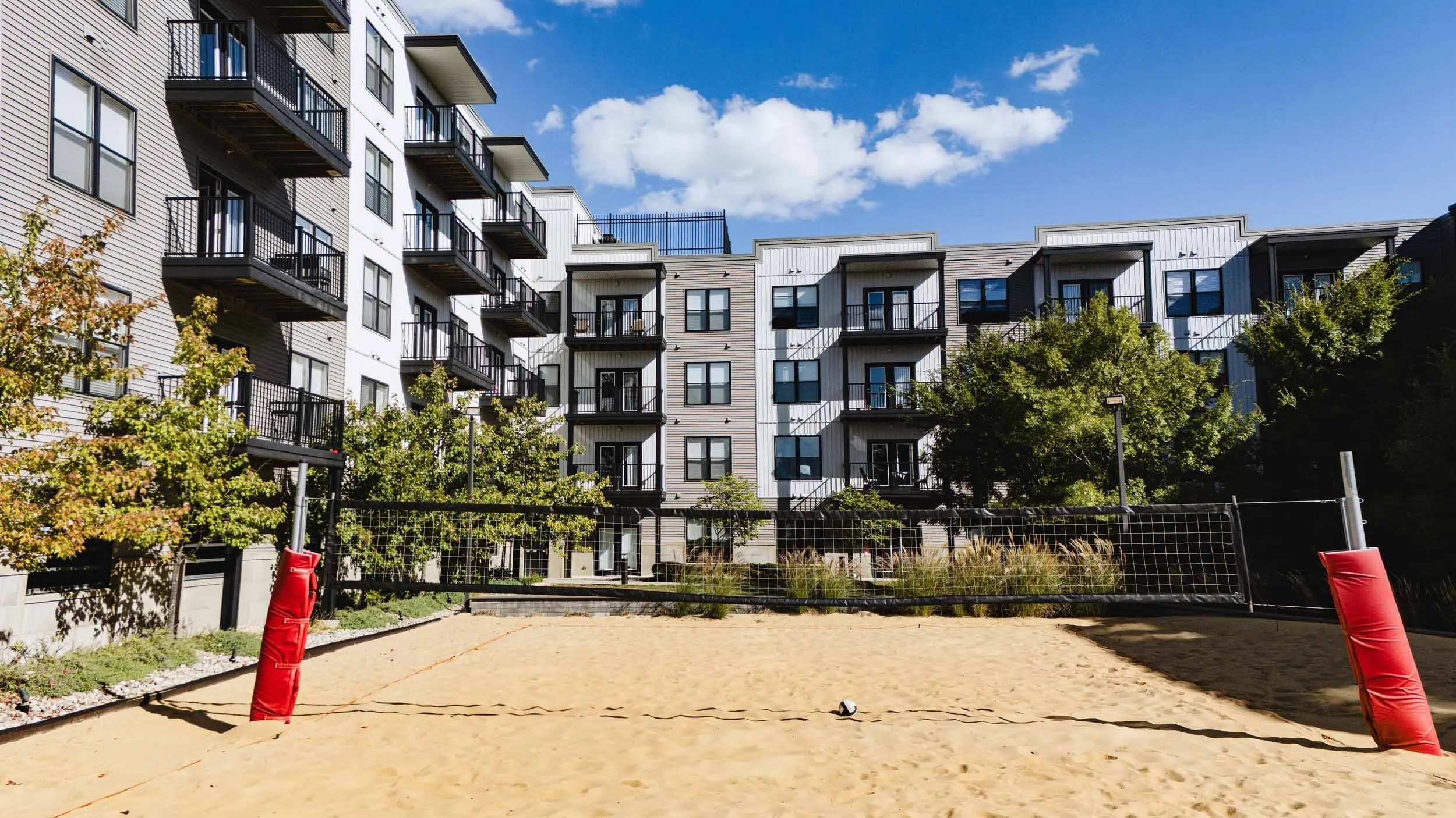 The Griff | Off-Campus Apts near OSU | Sand Volleyball Court