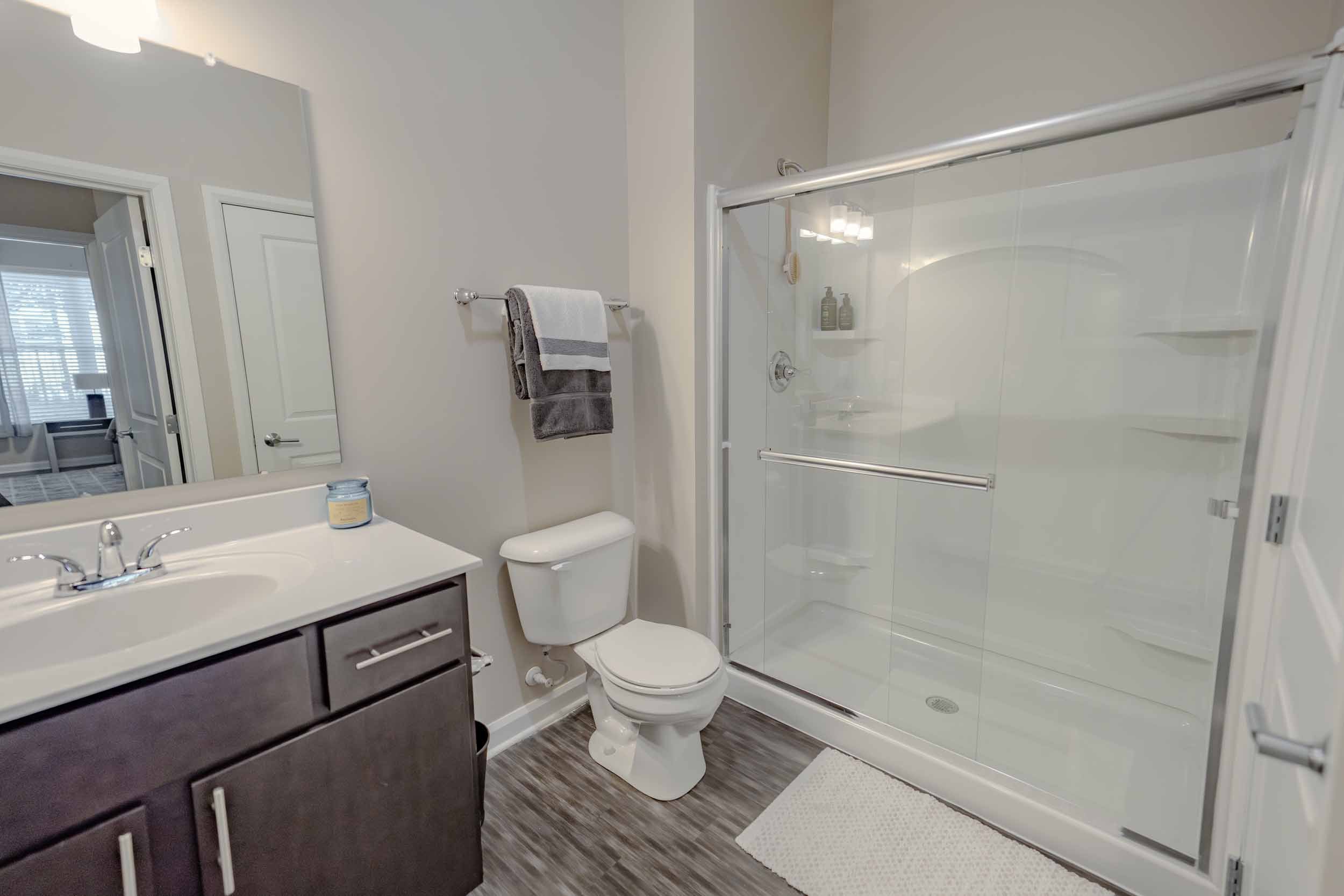 The Griff | Off-Campus Apts near OSU | Bathroom