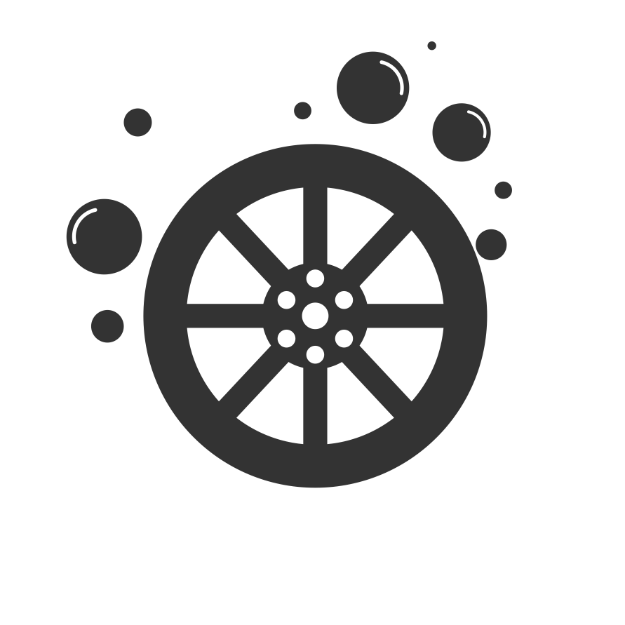 Geometric drawing of an outline square with sections divided by vertical, horizontal, and circle lines.