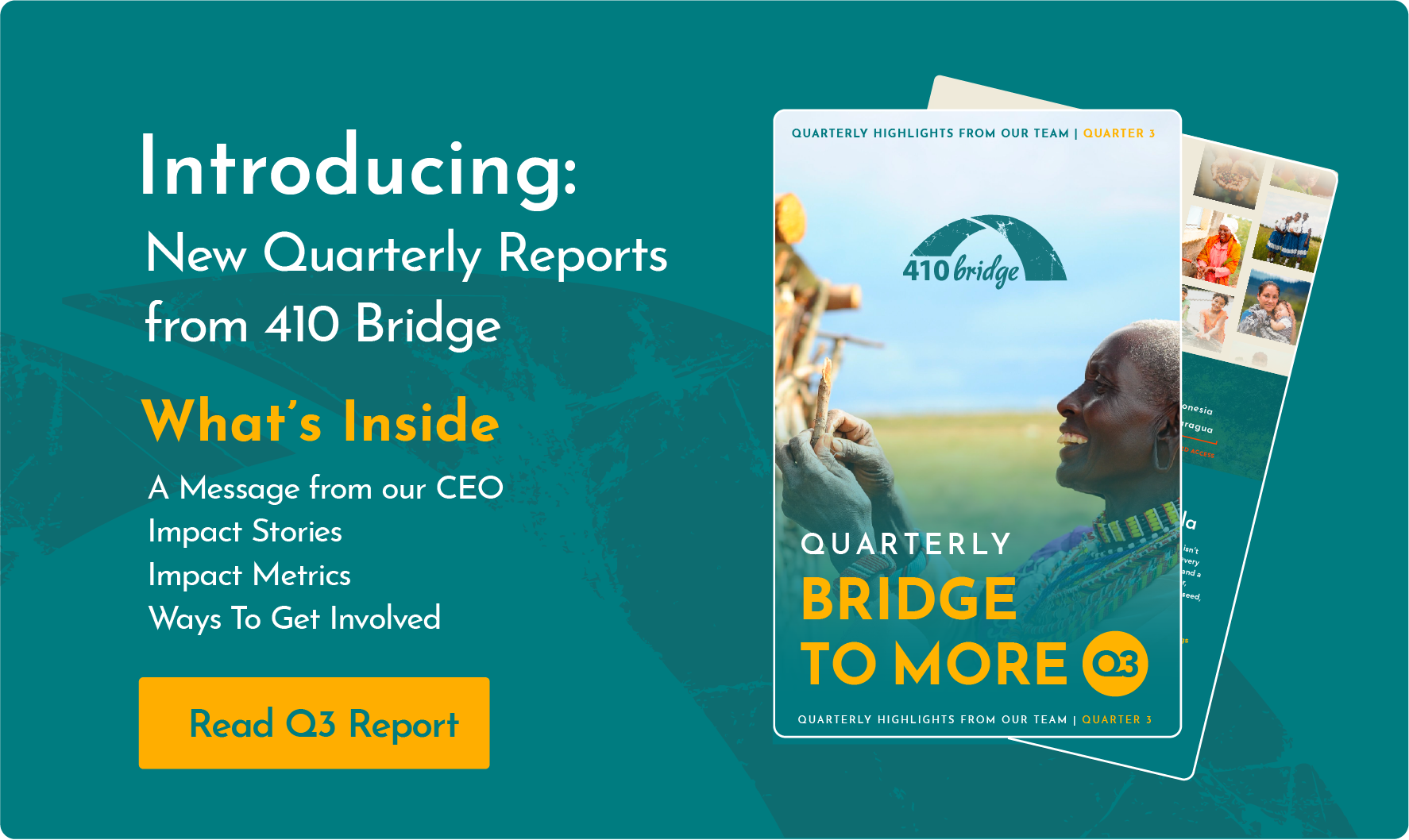Brand-New Field Report: A Fresh Look at What Your Generosity Is Making Possible