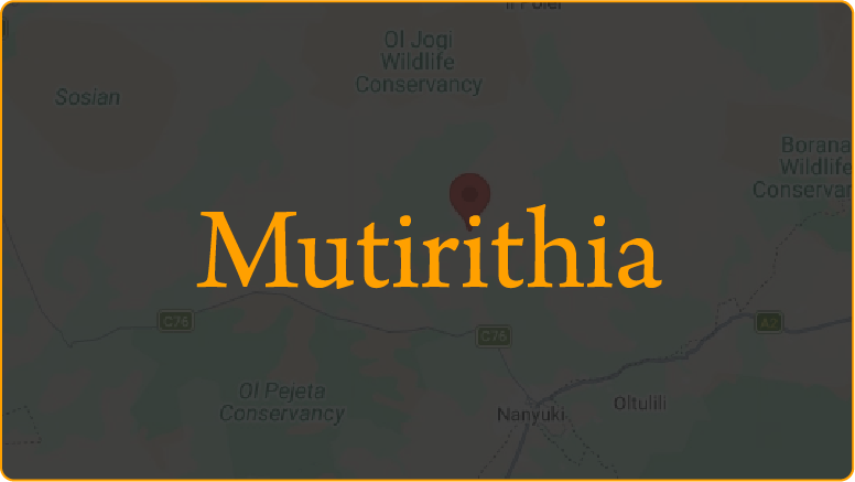 Map highlighting Mutirithia location.