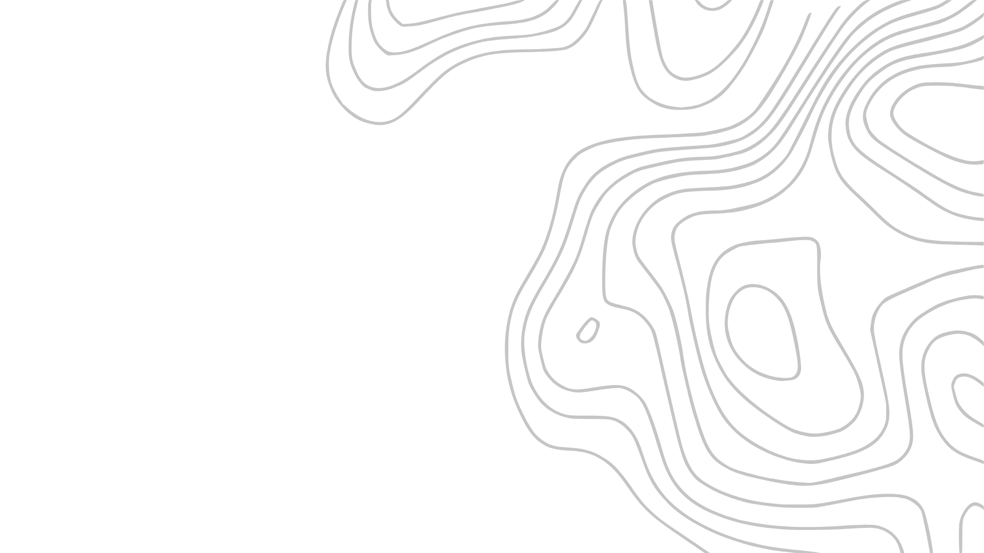 White contour lines on a black background.