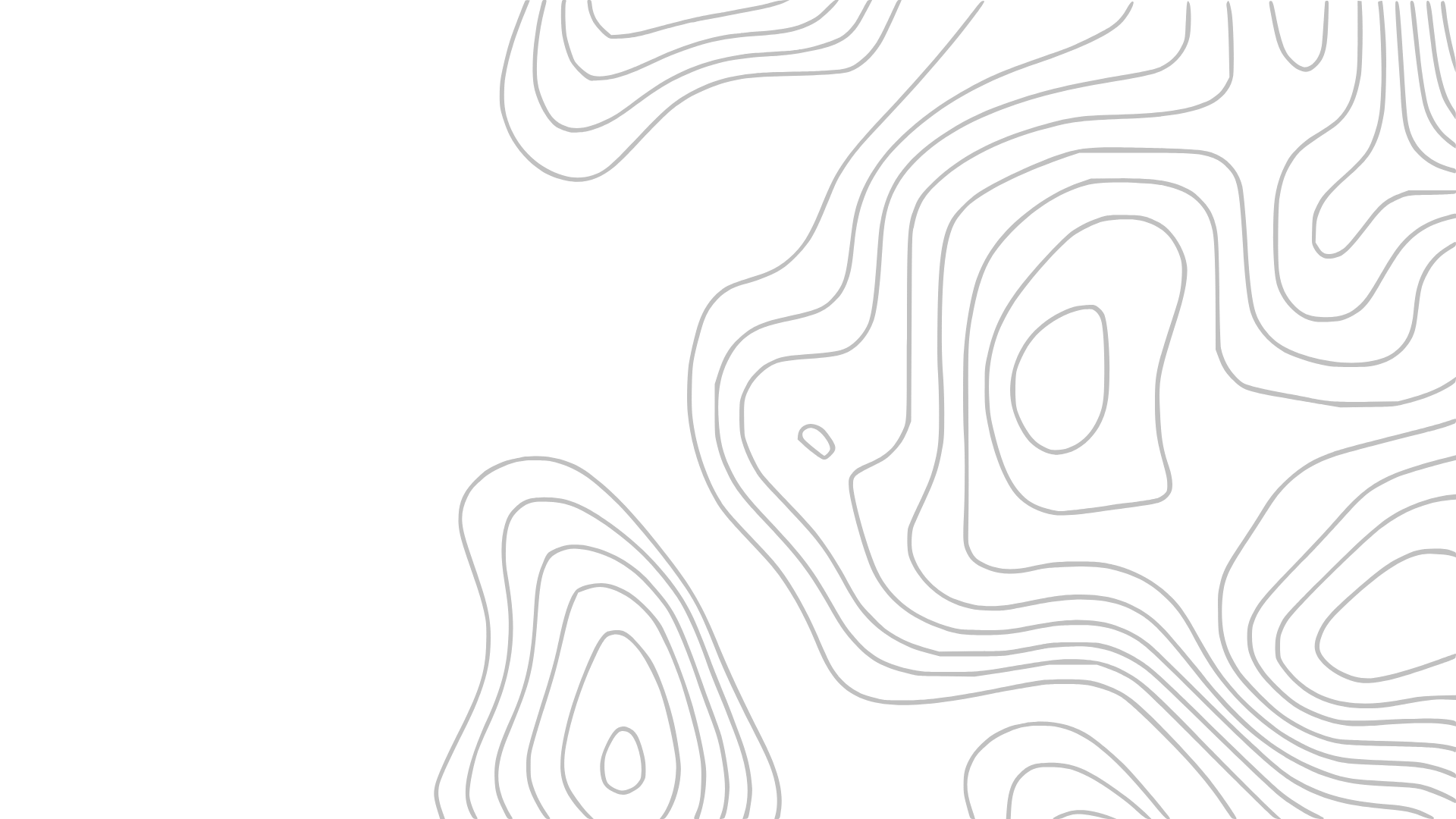 Black background with white contour lines forming a topographic map pattern.