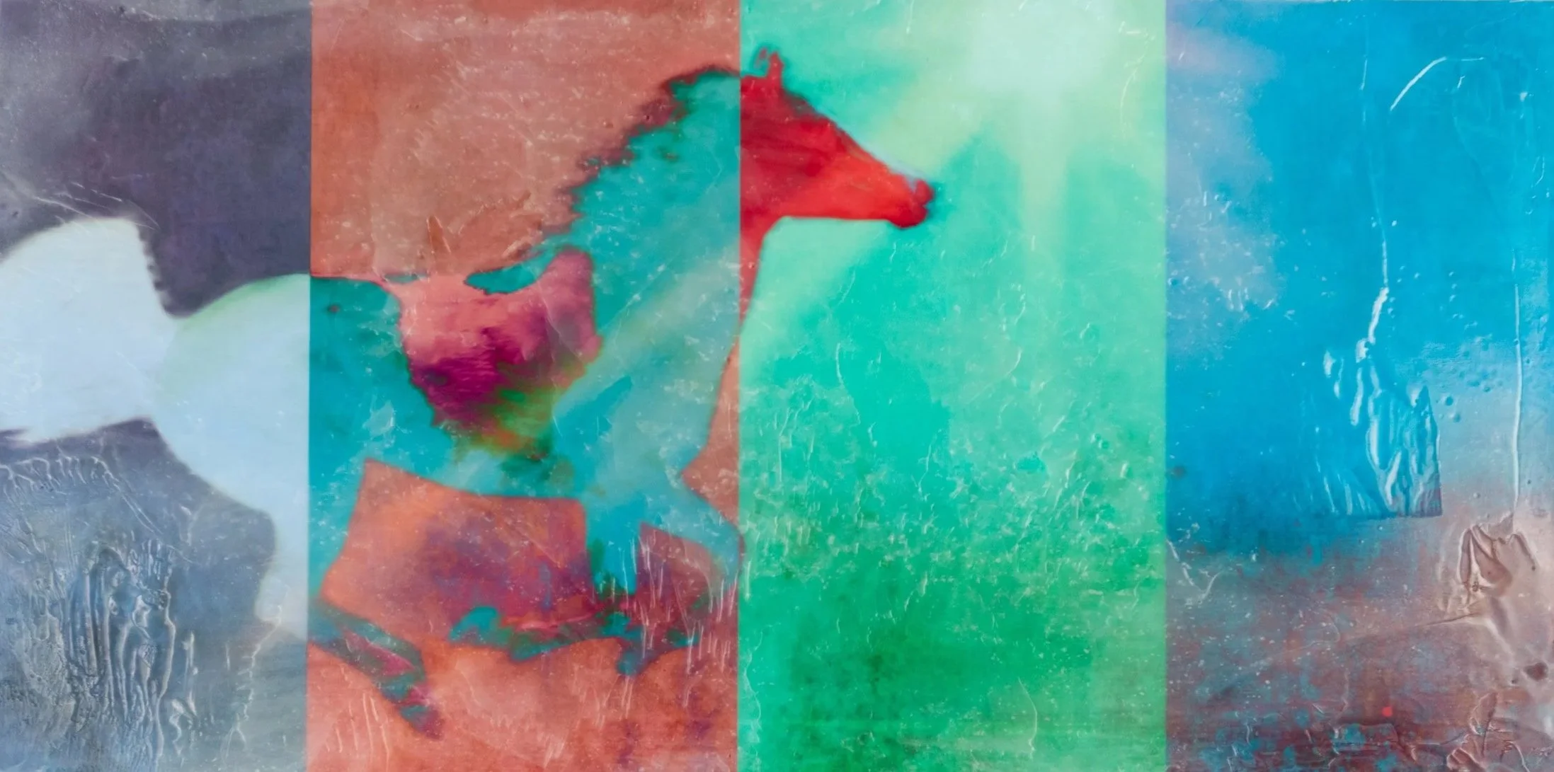 KATE by Christy Dunn Western Art Rendezvous West Collection mixed media encaustic wax painting