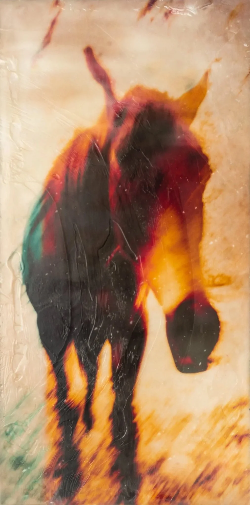 BODIE by Christy Dunn Western Art Rendezvous West Collection wax and fire painting