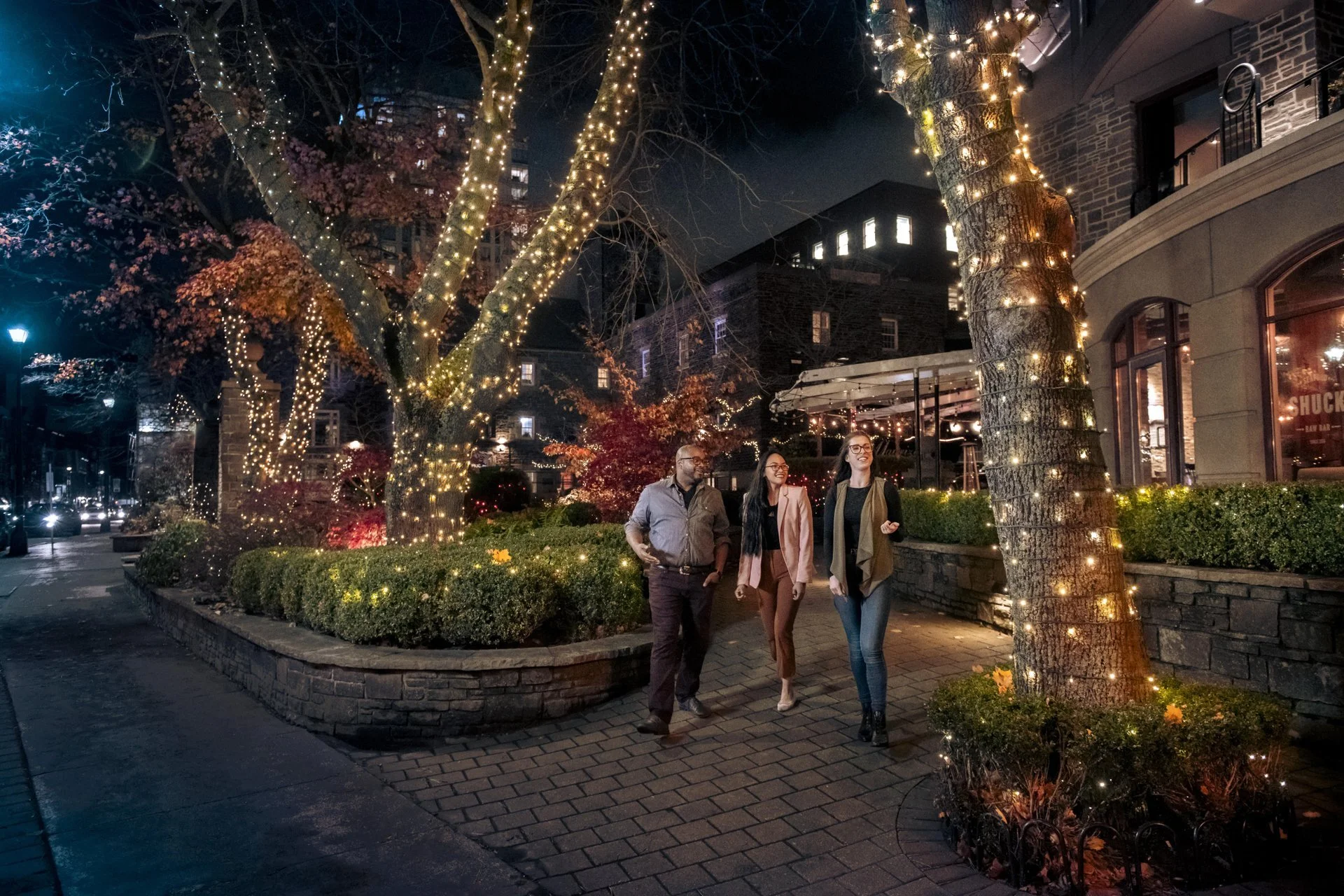 Lower Water Street at Night
