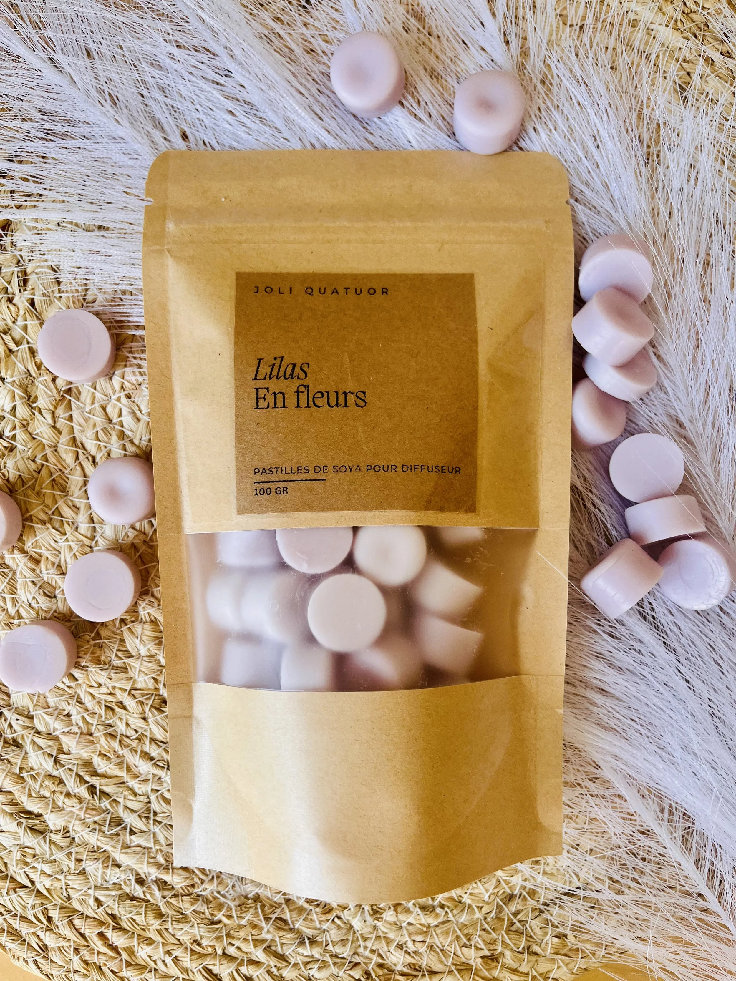 PASTILLES DE CIRE LILAS EN FLEURS