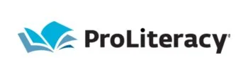 ProLiteracy logo featuring an open book icon and bold text