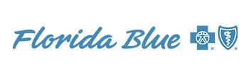 Text that says 'Florida Blue' with a logo of a shield and medical cross