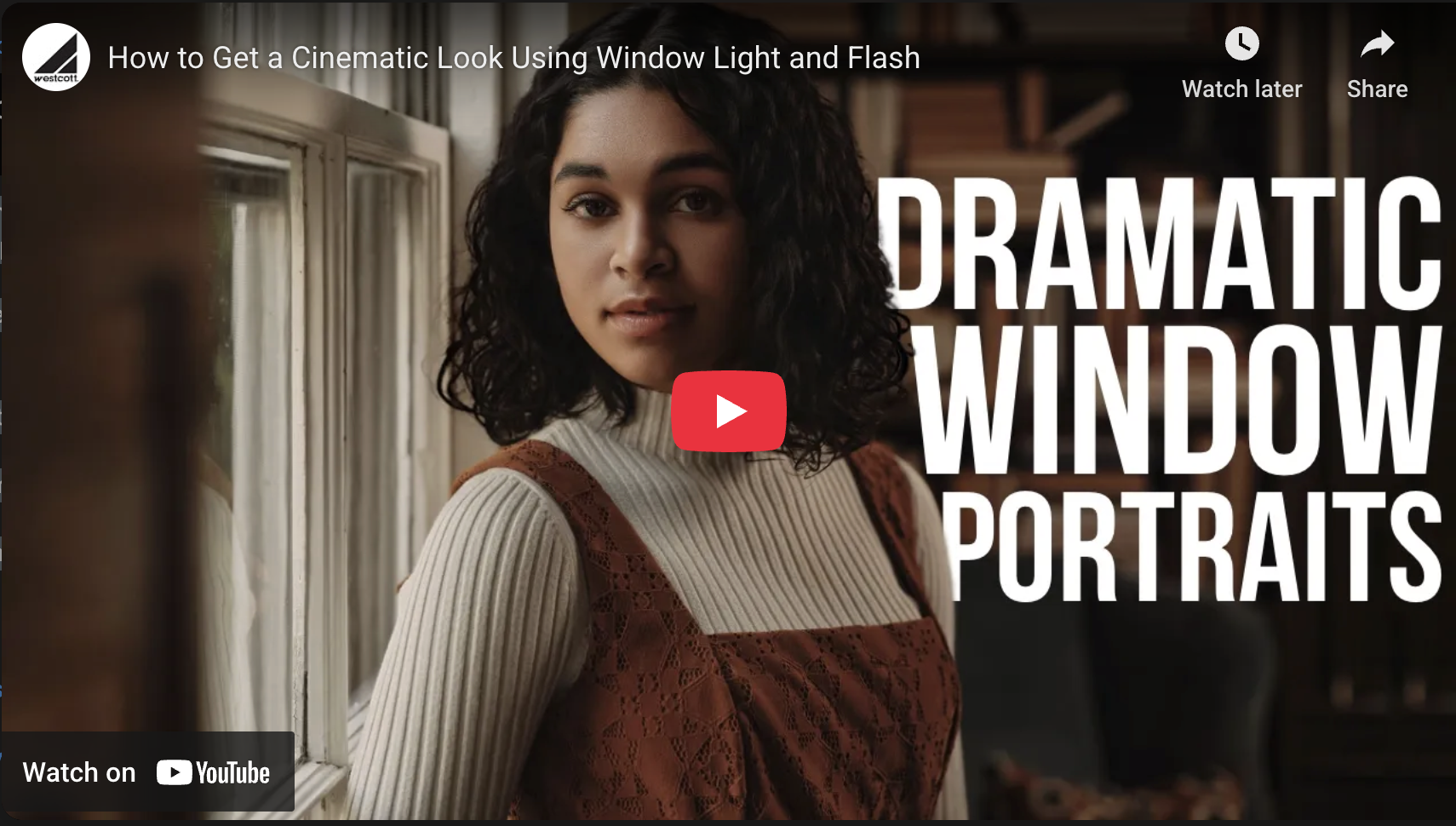 How to Get a Cinematic Look Using Window Light and Flash
