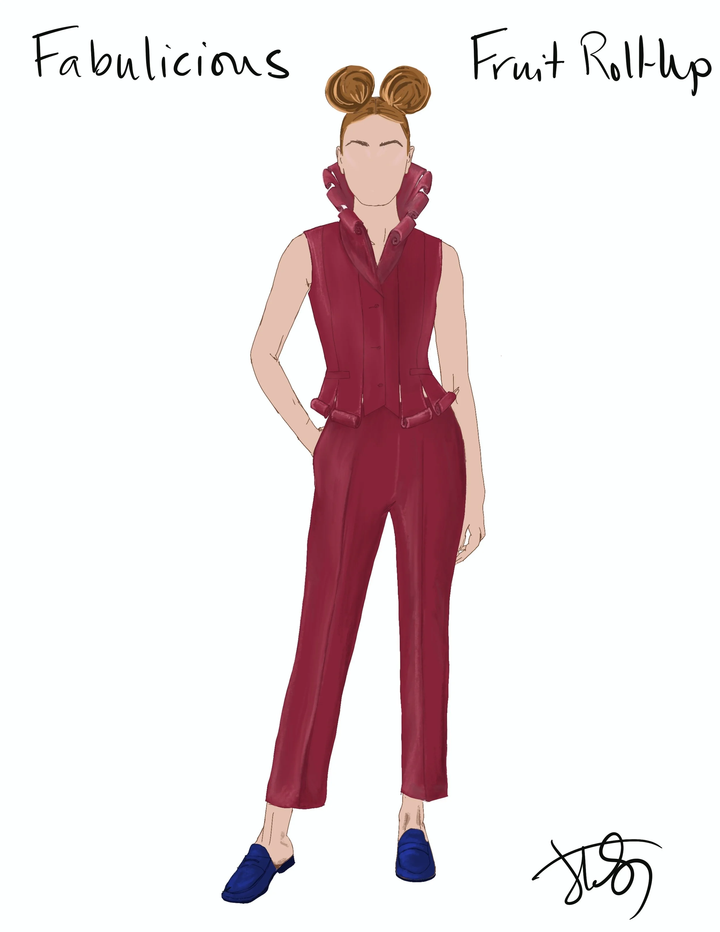 Fruit Roll-Up Illustration. Exploration of structural elements.