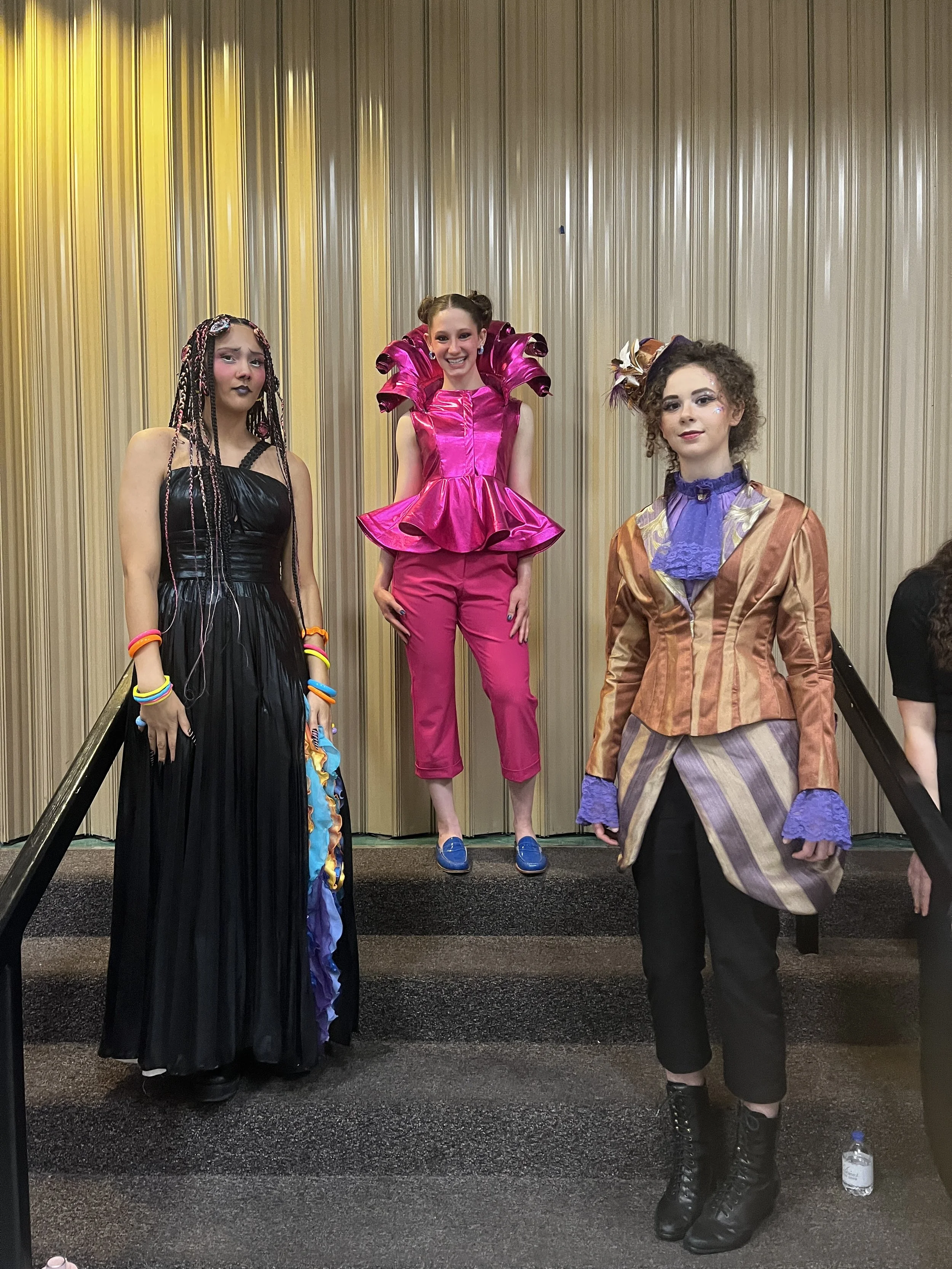 
Licorice, Fruit Roll-Up, Jello-Mold Models after fashion show.