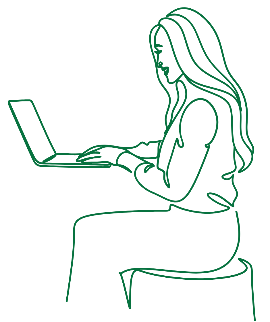 Content creator who is happy because she hired SupportCo Studios to be her fractional customer service manager