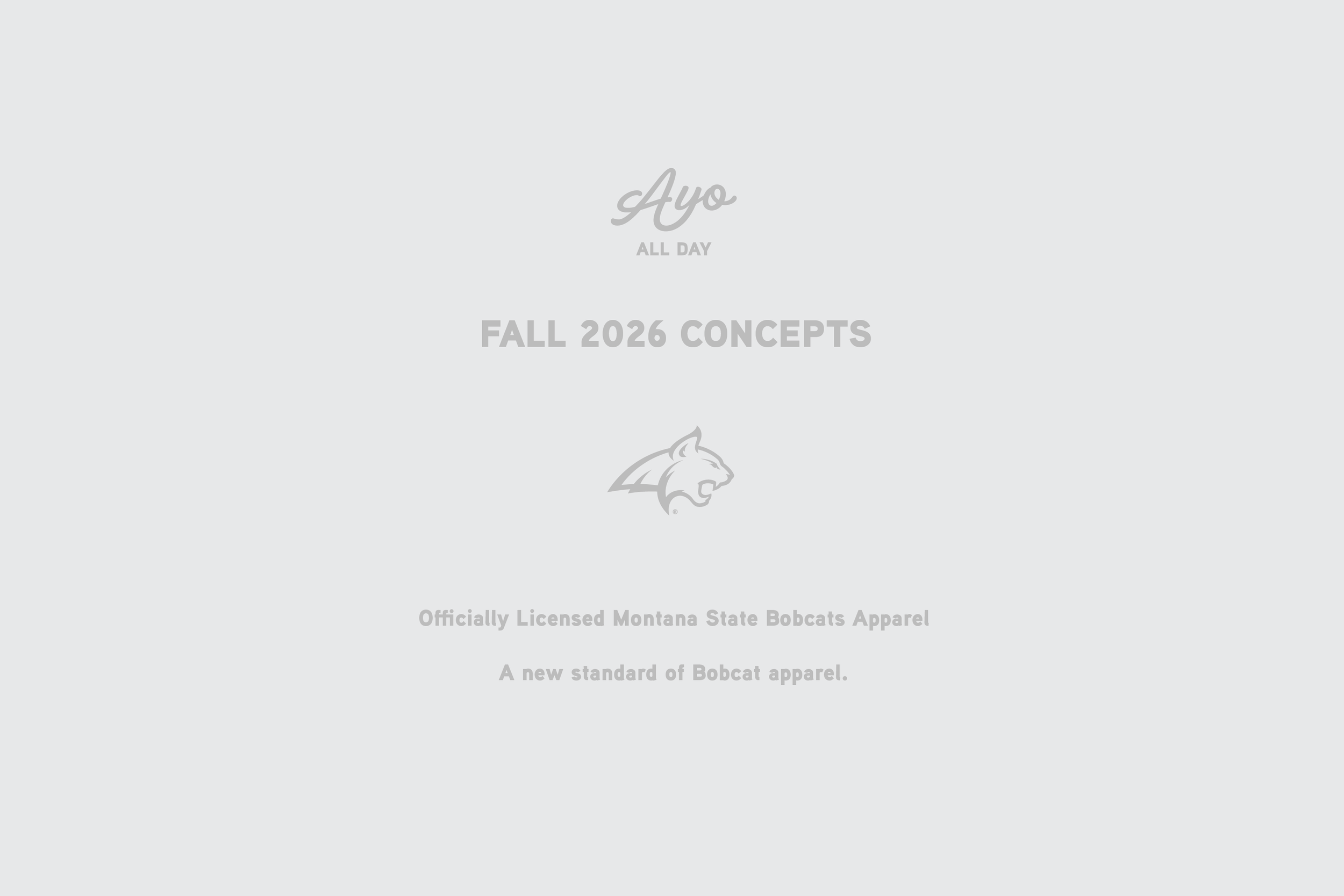 Fall 2026 Concepts