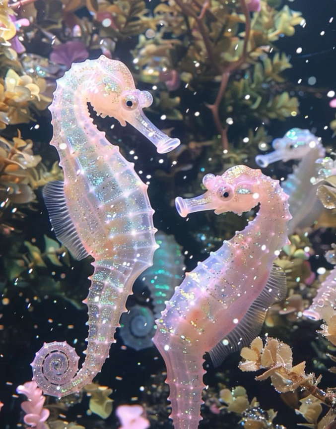 Seahorses, shrinking, and blowdrying