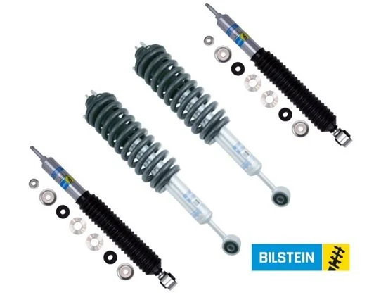 24-324359 Bilstein Fully Assembled Front Coilover Shocks with 33-313146 Rear B8 5100 Series Shocks for 2007-2009 Toyota FJ Cruiser 2WD / 4WD / RWD - Ready to Bolt On