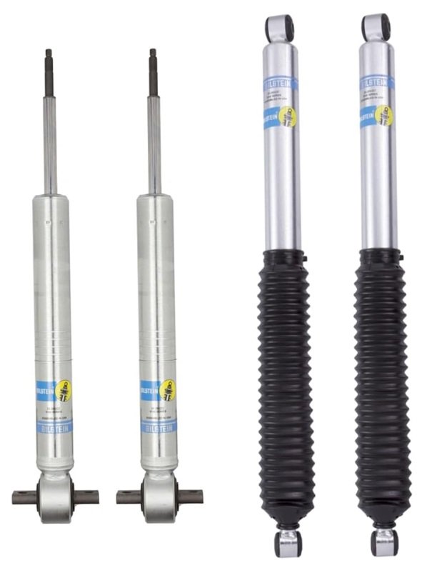 24-336987, 33-253237 Bilstein 5100 Series Front Ride Height Adjustable Shocks / Rear 5100 Shocks for 2015-2020 F-150 (F150) RWD with  / 0-2” Front Lift /  0-1” Rear Lift
