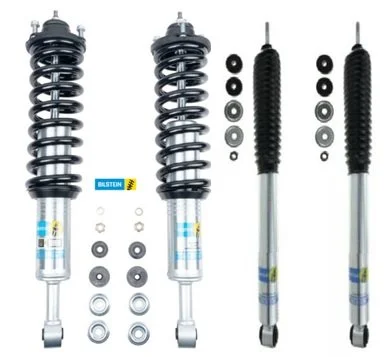 47-309975, 24-186728 Bilstein 6112 Strut and Coil Spring Suspension Kit with Rear 5100 Series Shock Absorbers for 2005-2023 Toyota Tacoma 6 Lug
