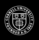 Cornell University logo with shield and text